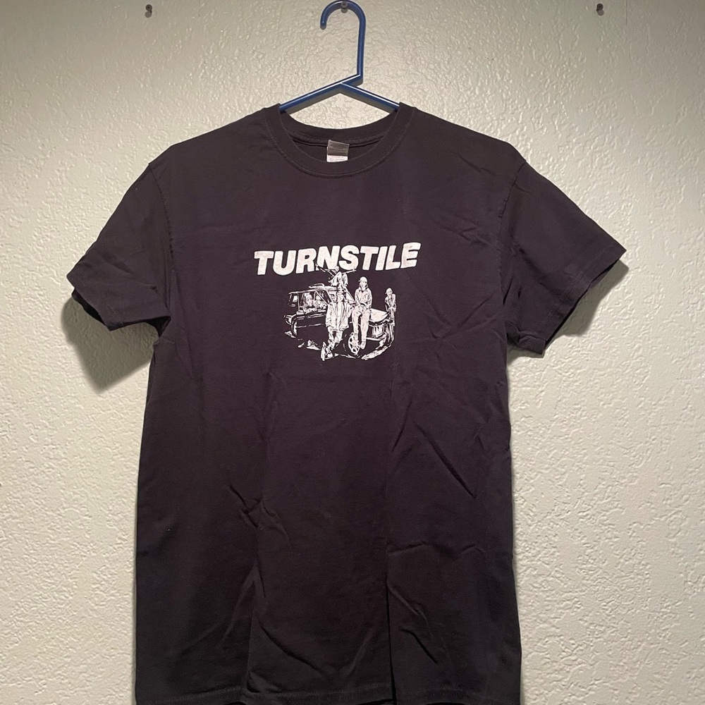 Turnstile and Depeche Mode + other band shirts.